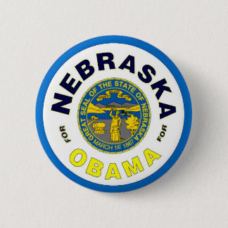 NEBRASKA FÜR OBAMA-Knopf Button