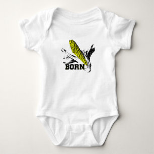 Nebraska geboren - Mais geborener Cornhusker Baby Strampler