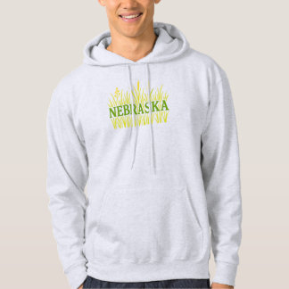 Nebraska Grassland Typografie | Rustikales Tallgra Hoodie