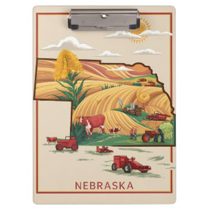 Nebraska Heartland Farm Klemmbrett