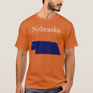 Nebraska Highways [Navy Blue Design] T-Shirt