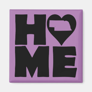 Nebraska Home Heart State Kühlschrankmagnet Magnet