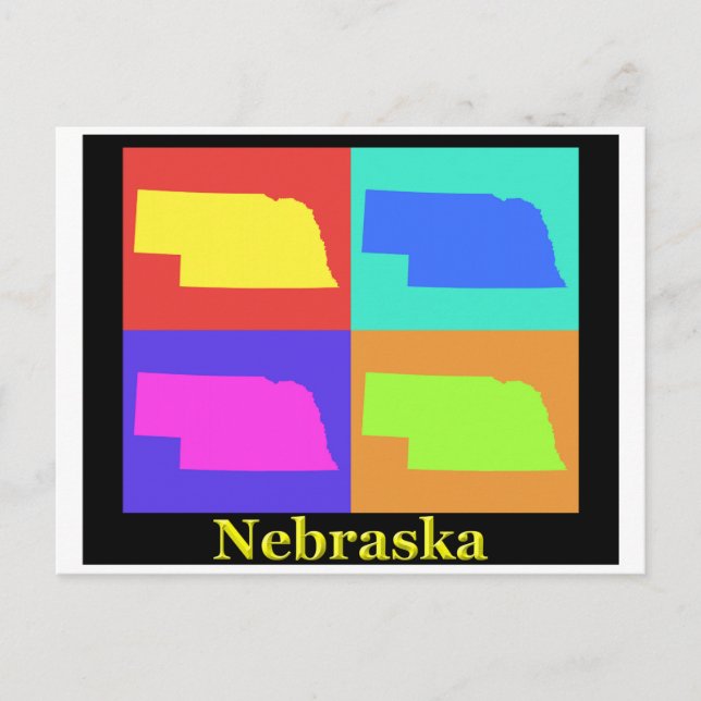 Nebraska Karte (Vorderseite)