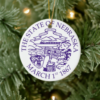 Nebraska Keramik Ornament