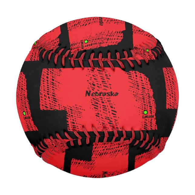 NEBRASKA MAP BASEBALL (Vorderseite)