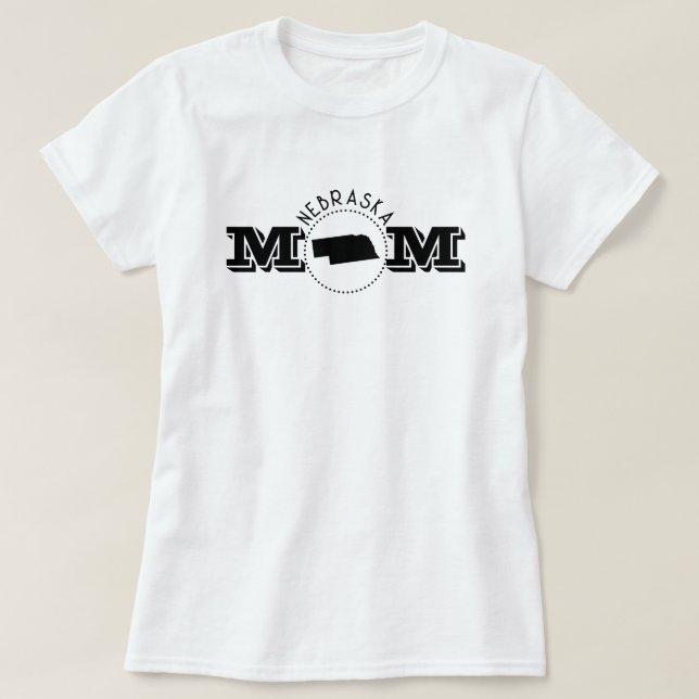Nebraska Mom  T-Shirt (Design vorne)