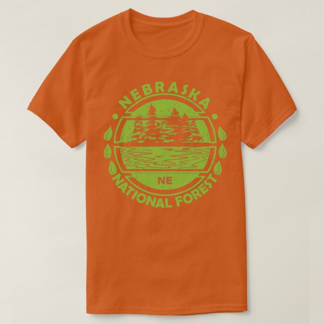 Nebraska Nationalwald Nebraska Staat Nature Lan T-Shirt (Design vorne)