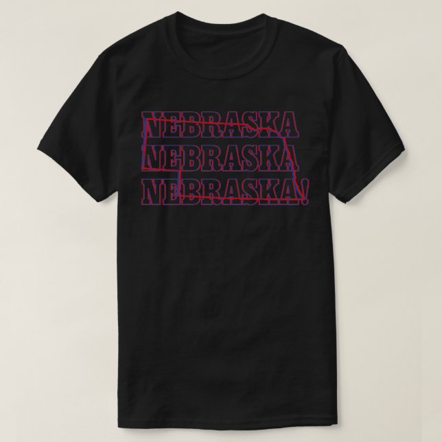 Nebraska Nebraska Nebraska T-Shirt (Design vorne)