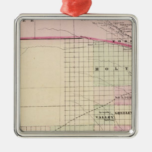 Nebraska Ornament Aus Metall