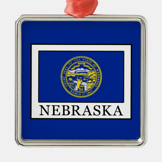 Nebraska Ornament Aus Metall (Vorne)