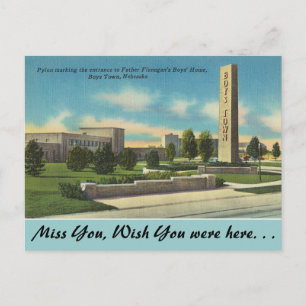 Nebraska, Pater Flanagans Boys Town Postkarte
