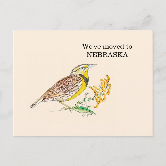 Nebraska Postkarte (Vorderseite)