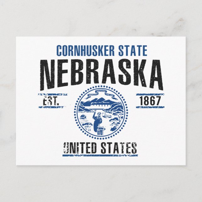 Nebraska Postkarte (Vorderseite)