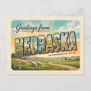 Nebraska Postkarte