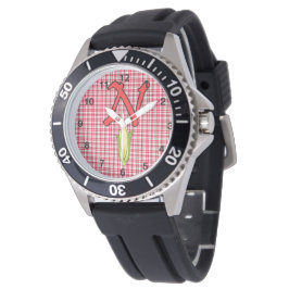 Nebraska Red Glitzern Ladys Watch Armbanduhr