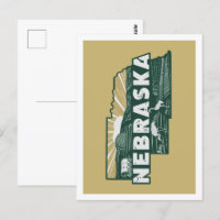 Nebraska Retro Travel Design Iconic US Staaten