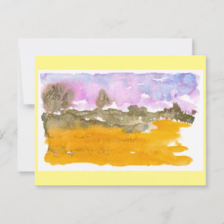 Nebraska Sandhills Aquarell Postkarte