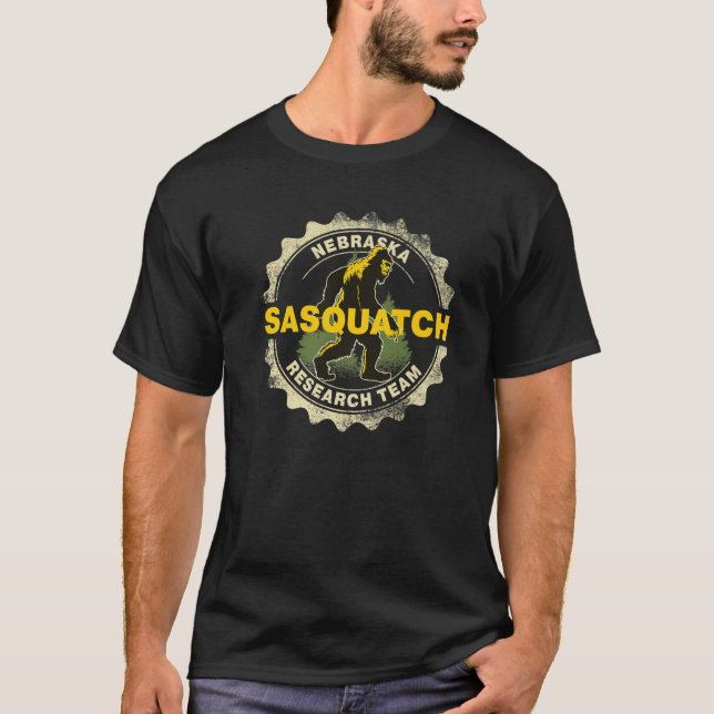 Nebraska Sasquatch Research Team Bigfoot T-Shirt (Vorderseite)
