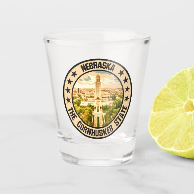 Nebraska Schnapsglas (Vorderseite)