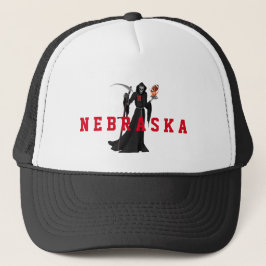 Nebraska-Sensenmann Truckerkappe