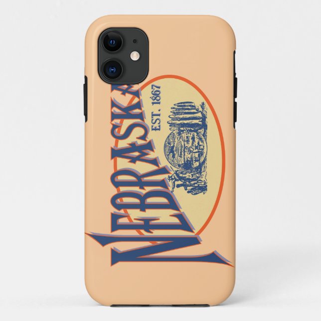 Nebraska Souvenir Apple iPhone 5 Case Cover (Rückseite)