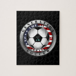 Nebraska Staat Generation X American Soccer. Puzzle