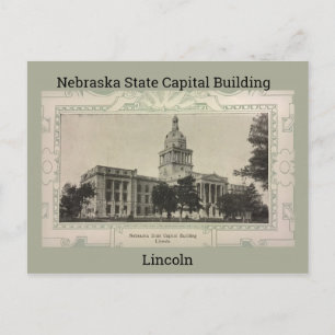 Nebraska Staat Hauptstadt Gebäude Postkarte