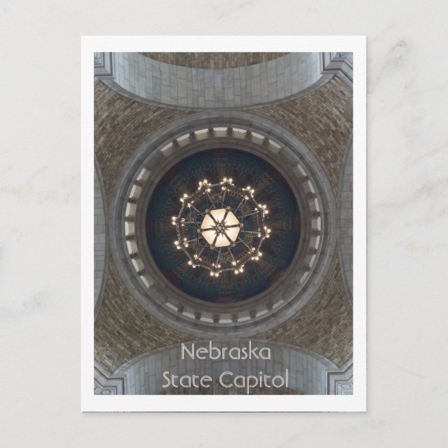 Nebraska Staat Hauptstadt Postkarte (Vorderseite)