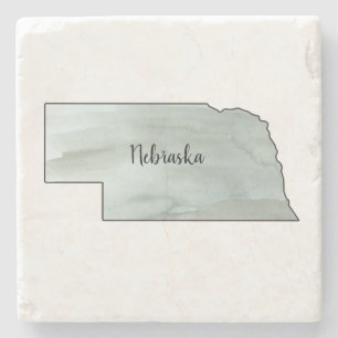 Nebraska Staat Illustration Steinuntersetzer