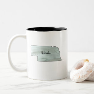 Nebraska Staat Illustration Zweifarbige Tasse