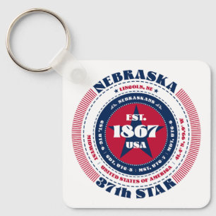 Nebraska Staat Schlüsselanhänger