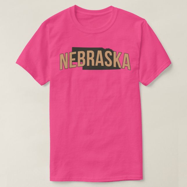 Nebraska-Staat T-Shirt (Design vorne)