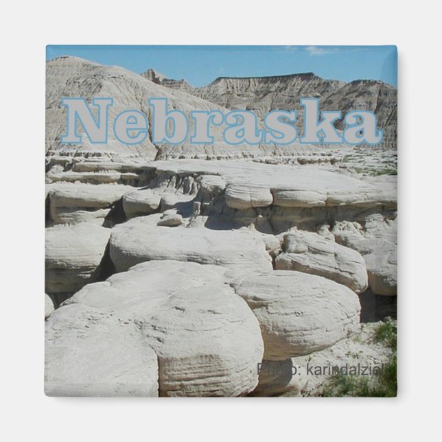 Nebraska Staat Travel Souvenir Kühlschrankmagnet Magnet (Vorne)