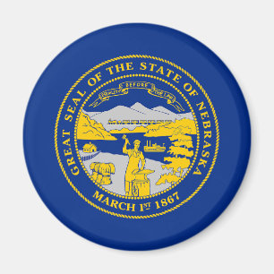 Nebraska Staatsflagge Magnet