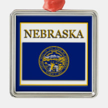 Nebraska Staatsflagge Weihnachtsschmuck