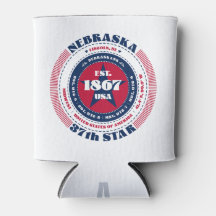Nebraska Staatsstolz Monogram Cooler