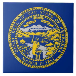 Nebraska State Flag Tile Fliese