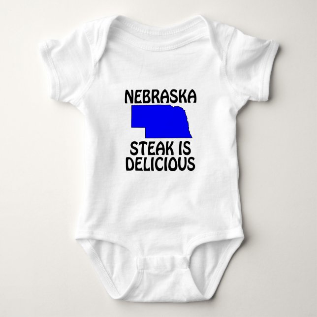 Nebraska - Steak ist köstlich Baby Strampler (Vorderseite)