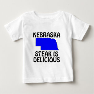 Nebraska - Steak ist lecker Baby T-shirt