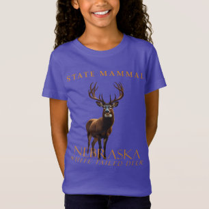 Nebraska Territory Mammal The White-Tails Deer T-Shirt