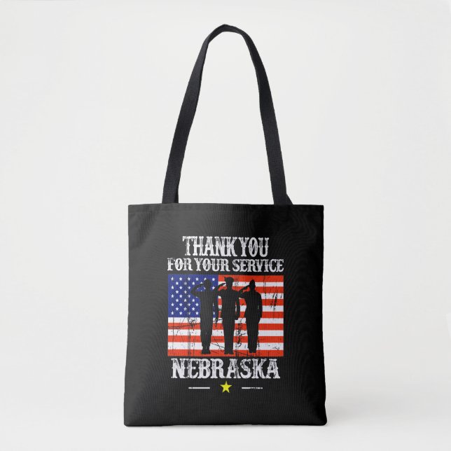 Nebraska Tote Bag Leinwand Tasche (Vorderseite)