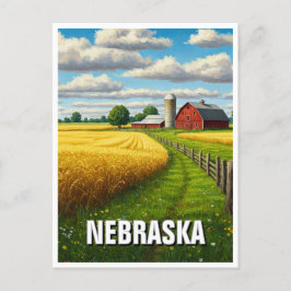 Nebraska Travel Postkarte