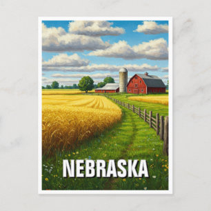 Nebraska Travel Postkarte