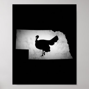 Nebraska Türkei Jagd Poster