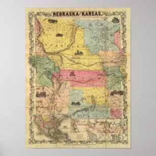 Nebraska und Kansas 2 Poster