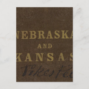 Nebraska und Kansas Postkarte