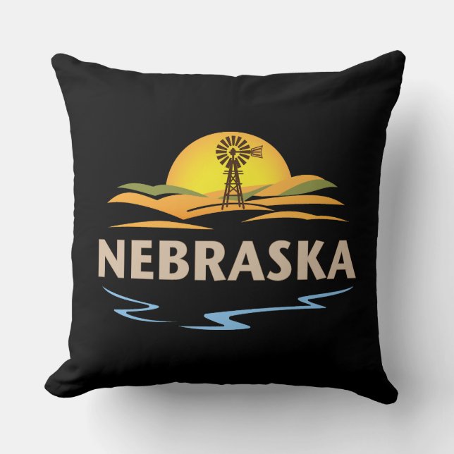 Nebraska USA Kissen (Vorderseite)