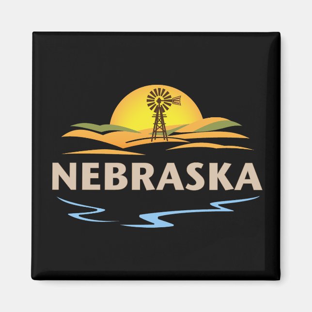 Nebraska USA Magnet (Vorne)