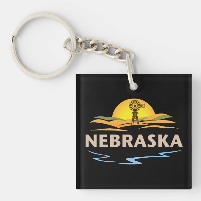 Nebraska USA Schlüsselanhänger (Vorderseite)