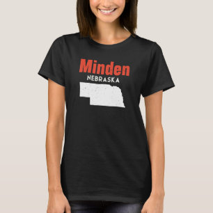 Nebraska Usa Staat Amerika Reisen Nebraskan Minden T-Shirt